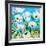 White Poppies-Peggy Davis-Framed Giclee Print