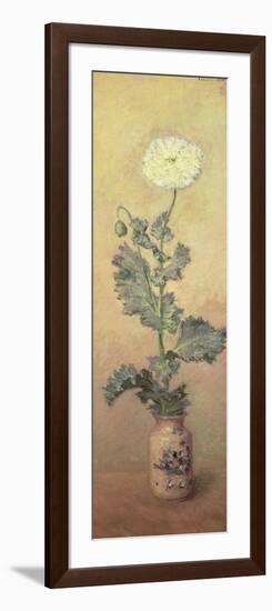 White Poppy, 1883-Claude Monet-Framed Giclee Print