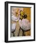 White Poppy with Butterfly-Cherie Roe Dirksen-Framed Giclee Print