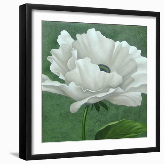 White Poppy-John Zaccheo-Framed Giclee Print