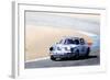 White Porsche 911 in Monterey Watercolor-NaxArt-Framed Art Print