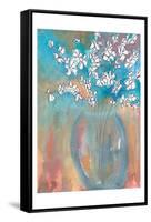 White Posey-Beverly Dyer-Framed Stretched Canvas