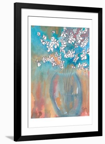 White Posey-Beverly Dyer-Framed Art Print