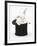 White Rabbit in a Black Top Hat-Mark Taylor-Framed Photographic Print