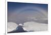 White rainbow over the ice, Arctic Ocean, Arctic, Norway, Scandinavia, Europe-G&M Therin-Weise-Framed Photographic Print