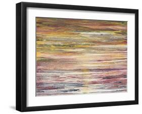 White Rapids at Sunset-Roberto Gonzalez-Framed Art Print