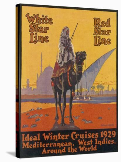 White / Red Star Lines Winter Cruises-null-Stretched Canvas