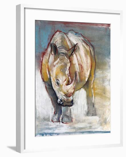 White Rhino, Ol Pejeta, 2018,-Mark Adlington-Framed Giclee Print