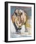 White Rhino, Ol Pejeta, 2018,-Mark Adlington-Framed Giclee Print