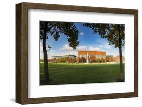 White River State Park, view of NCAA Headquarters, Indianapolis, Indiana, USA.-Anna Miller-Framed Photographic Print