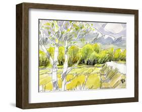 White Road That Leads to the Ranch-Kenji Fujimura-Framed Art Print