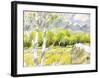 White Road That Leads to the Ranch-Kenji Fujimura-Framed Art Print