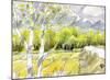 White Road That Leads to the Ranch-Kenji Fujimura-Mounted Art Print