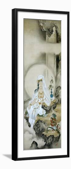 White-Robed Kannon-Zeshin Shibata-Framed Giclee Print