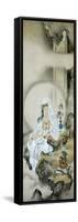 White-Robed Kannon-Zeshin Shibata-Framed Stretched Canvas