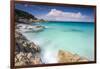 White rocks and cliffs frame the waves of turquoise sea, Santa Teresa di Gallura, Sardinia, Italy-Roberto Moiola-Framed Photographic Print