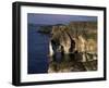 White Rocks and Wishing Arch, County Antrim, Northern Ireland, United Kingdom-Roy Rainford-Framed Photographic Print