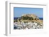 White Rooftops of Lindos with the Acropolis of Lindos, Rhodes, Dodecanese, Greek Islands, Greece-Chris Hepburn-Framed Photographic Print