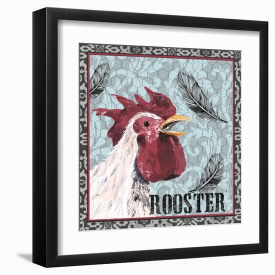 White Rooster I-Jade Reynolds-Framed Art Print