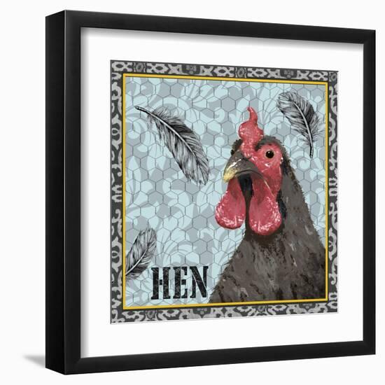 White Rooster II-Jade Reynolds-Framed Art Print