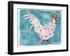 White Rooster with Red Socks-Maria Pietri Lalor-Framed Giclee Print