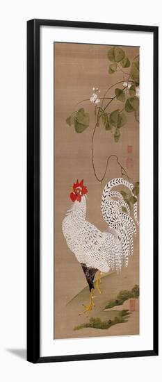 White Rooster-Jakuchu Ito-Framed Giclee Print