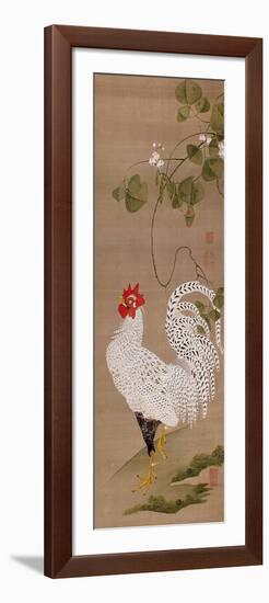 White Rooster-Jakuchu Ito-Framed Giclee Print