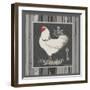 White Rooster-Gwendolyn Babbitt-Framed Art Print