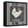 White Rooster-Gwendolyn Babbitt-Framed Stretched Canvas