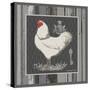 White Rooster-Gwendolyn Babbitt-Stretched Canvas