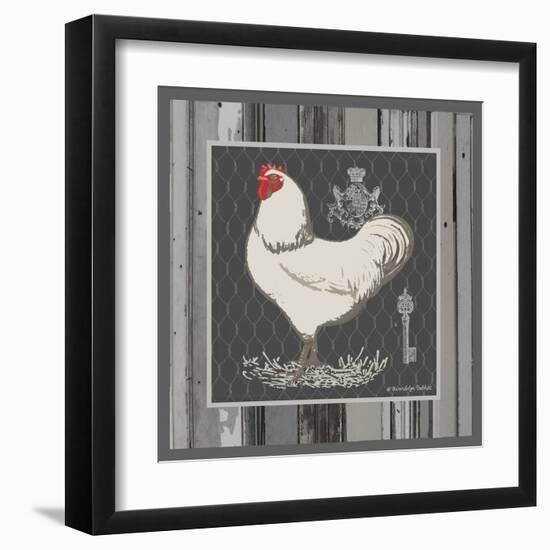 White Rooster-Gwendolyn Babbitt-Framed Art Print