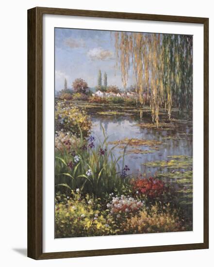 White Rose Garden-Horwich-Framed Art Print