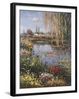 White Rose Garden-Horwich-Framed Art Print