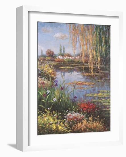 White Rose Garden-Horwich-Framed Art Print