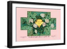 White Rose Soap-null-Framed Art Print