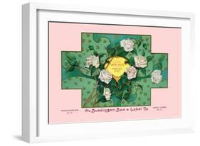 White Rose Soap-null-Framed Art Print