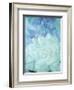White Rose with Larkspur-Georgia O'Keeffe-Framed Art Print