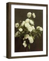 White Roses, 1870-Henri Fantin-Latour-Framed Premium Giclee Print