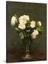 White Roses, 1875-Henri Fantin-Latour-Stretched Canvas