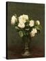 White Roses, 1875-Henri Fantin-Latour-Stretched Canvas