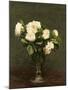 White Roses, 1875-Henri Fantin-Latour-Mounted Giclee Print