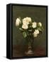 White Roses, 1875-Henri Fantin-Latour-Framed Stretched Canvas