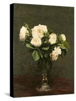 White Roses, 1875-Henri Fantin-Latour-Stretched Canvas