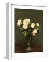 White Roses, 1875-Henri Fantin-Latour-Framed Giclee Print