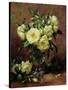 White Roses, a Gift from the Heart-Albert Williams-Stretched Canvas