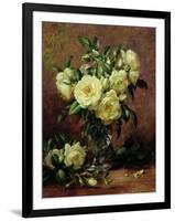 White Roses, a Gift from the Heart-Albert Williams-Framed Giclee Print