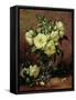 White Roses, a Gift from the Heart-Albert Williams-Framed Stretched Canvas