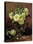 White Roses, a Gift from the Heart-Albert Williams-Stretched Canvas