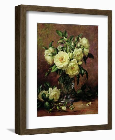 White Roses, a Gift from the Heart-Albert Williams-Framed Giclee Print