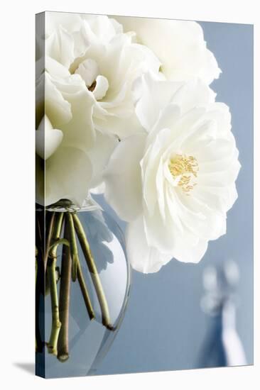 White Roses Bouquet-Christine Zalewski-Stretched Canvas